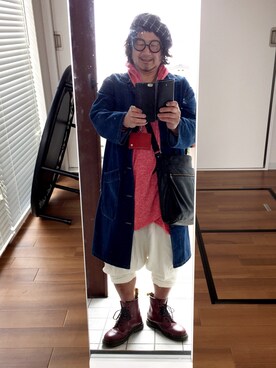 「Amina（アミナ）のアイテム（パンツ）」を使った、かべちゃんさん（メンズ・171cm）の春コーディネート