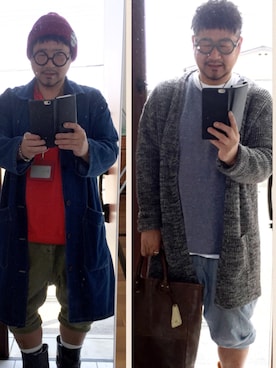 「ロングカーディガン」｜かべちゃんさん（メンズ・171cm・50代）の春コーディネート
