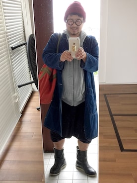 「Amina（アミナ）のアイテム（パンツ）」を使った、かべちゃんさん（メンズ・171cm）の春コーディネート