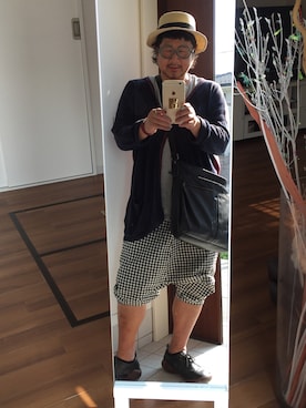 「アイテム（帽子）」を使った、かべちゃんさん（メンズ・171cm・50代）の夏コーディネート