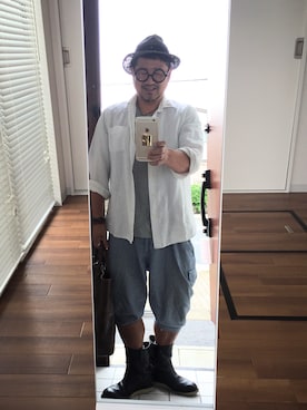 「ゲリラ豪雨」｜かべちゃんさん（メンズ・171cm）の夏コーディネート