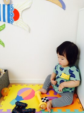 「UNIQLOコーデ」｜ausukeさん（キッズ・70cm）の春コーディネート