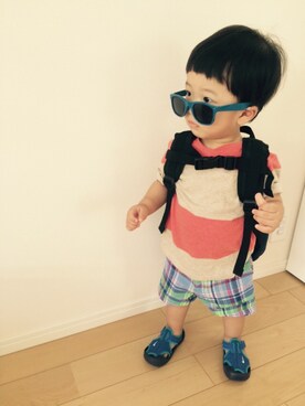 ausukeさん（キッズ・70cm）の夏コーディネート