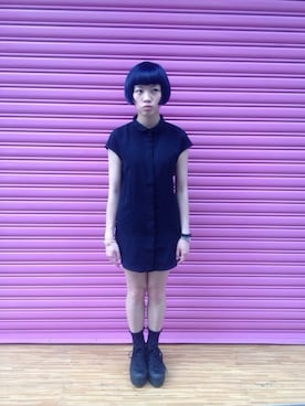 「DEEP BLUE」｜莉莉/りリィ/ Taiwanさん（レディース・150cm）の春コーディネート