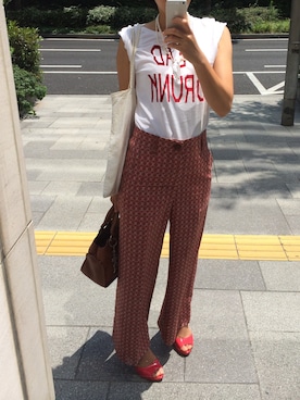 「#marc jacobs」｜桑原 亮子さん（レディース・160cm）の夏コーディネート
