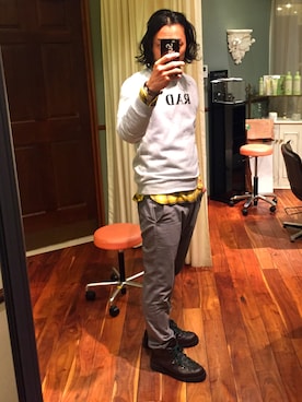 「BEAUTRIUM 」｜大原 英敏【 ROUGET 代表】さん（メンズ・183cm）の冬コーディネート