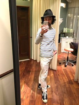 「BEAUTRIUM 」｜大原 英敏【 ROUGET 代表】さん（メンズ・183cm）の春コーディネート
