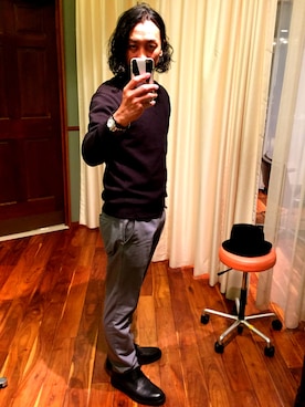 「BEAUTRIUM 」｜大原 英敏【 ROUGET 代表】さん（メンズ・183cm）の春コーディネート