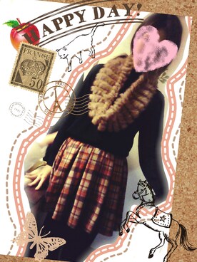 「Anisha（アニーシャ）のアイテム」を使った、かくさんさん（レディース・170cm）の冬コーディネート