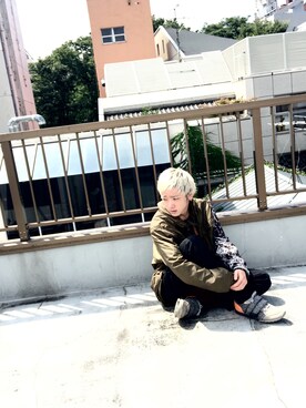 「Onitsuka Tiger × ANDREA POMPILIO（オニツカタイガーアンドレアポンピリオ）のアイテム」を使った、SHOGO さん（メンズ・174cm）の秋コーディネート