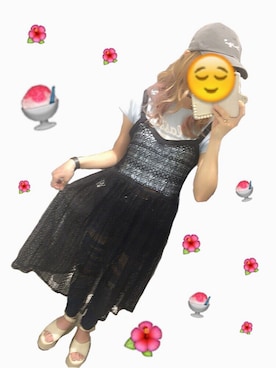 「SpRay（スプレイ）のアイテム（その他）」を使った、Lill🐰さん（レディース・160cm）の夏コーディネート