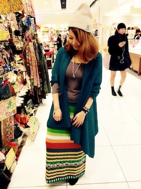 「Amina（アミナ）のアイテム」を使った、MEGさん（レディース・159cm）の冬コーディネート