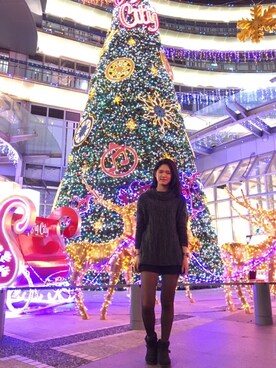 「HYPER GRAND（ハイパーグランド）のアイテム」を使った、Suさん（レディース・171cm）の冬コーディネート