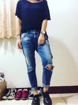 「HYPER GRAND（ハイパーグランド）のアイテム」を使った、Suさん（レディース・171cm）の冬コーディネート