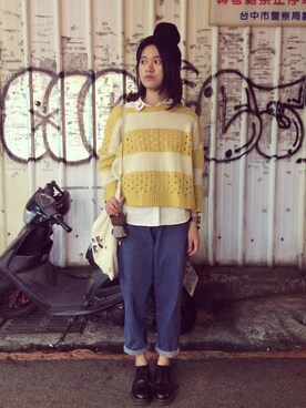 「HYPER GRAND（ハイパーグランド）のアイテム」を使った、Suさん（レディース・171cm）の冬コーディネート