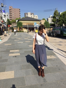 「travel」｜「アイテム（ドレス）」を使った、Daphne Leeさん（レディース・165cm）の秋コーディネート