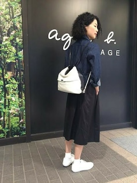 「3wayバッグ」｜VOYAGE博多大丸さん（レディース・156cm）の春コーディネート