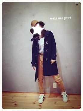 「アイテム（ダッフルコート）」を使った、wear are you?さん（レディース・155cm）の冬コーディネート