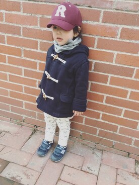 「ZARA（ザラ）のアイテム（ブルゾン）」を使った、77 さん（キッズ・90cm）の春コーディネート