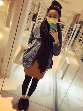 「holiday」｜「アイテム（その他シューズ）」を使った、Ashleeeeeさん（レディース・165cm）の冬コーディネート