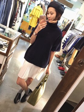 「アイテム（シャツワンピース）」を使った、Ashleeeeeさん（レディース・165cm・20代）の冬コーディネート