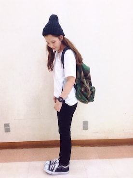 まる◎さん（レディース・158cm）の夏コーディネート