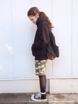 まる◎さん（レディース・158cm）の秋コーディネート