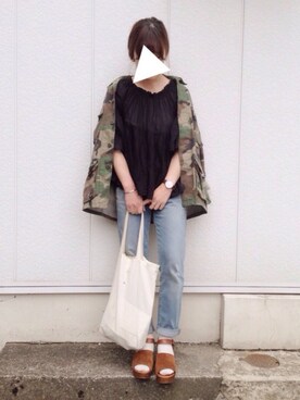 まる◎さん（レディース・158cm）の春コーディネート