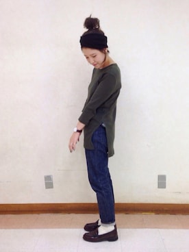 まる◎さん（レディース・158cm）の秋コーディネート