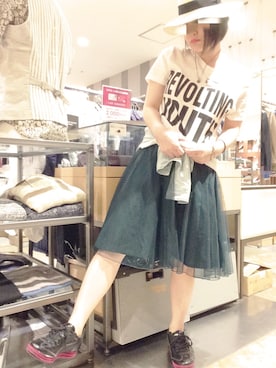 「HAMNETT（ハムネット）のアイテム」を使った、Mizuki Takahashiさん（レディース・158cm）の春コーディネート