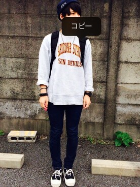 「banalchicbizarre」｜「アイテム（その他）」を使った、ミヤジマさん（メンズ・173cm）の秋コーディネート
