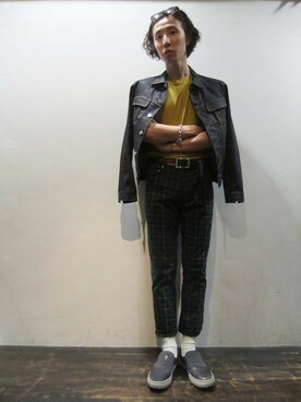 「DISCOVERED（ディスカバード）のアイテム（パンツ）」を使った、fujisakiさん（メンズ・172cm）の夏コーディネート