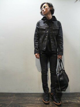 「JOHN LAWRENCE SULLIVAN（ジョンローレンスサリバン）のアイテム（ブルゾン）」を使った、fujisakiさん（メンズ・172cm）の夏コーディネート
