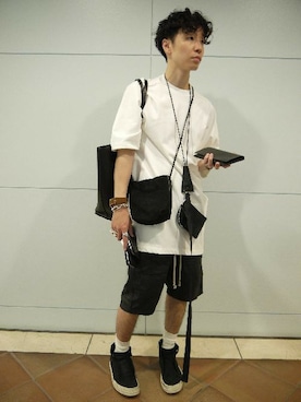 「アイテム（レッグウェア）」を使った、fujisakiさん（メンズ・172cm）の夏コーディネート