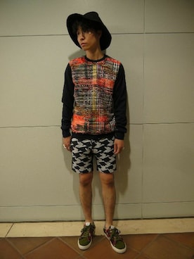 「yoshiokubo（ヨシオクボ）のアイテム」を使った、fujisakiさん（メンズ・172cm）の夏コーディネート