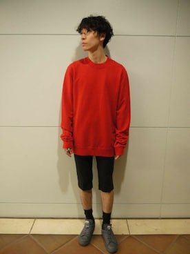 「アイテム（レッグウェア）」を使った、fujisakiさん（メンズ・172cm）の夏コーディネート