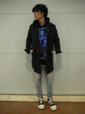 「DISCOVERED（ディスカバード）のアイテム」を使った、fujisakiさん（メンズ・172cm）の夏コーディネート