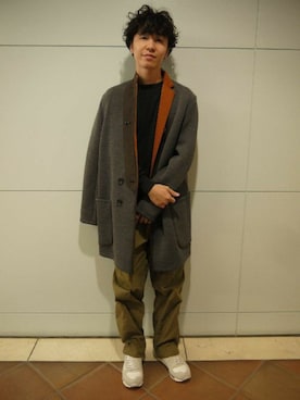 「アイテム（バングル/リストバンド）」を使った、fujisakiさん（メンズ・172cm）の秋コーディネート