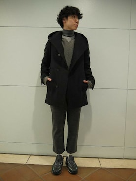 「カシミヤ」｜fujisakiさん（メンズ・172cm）の秋コーディネート