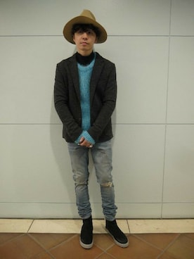 fujisakiさん（メンズ・172cm）の冬コーディネート