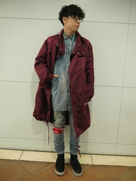 「DISCOVERED（ディスカバード）のアイテム（アクセサリー）」を使った、fujisakiさん（メンズ・172cm）の冬コーディネート