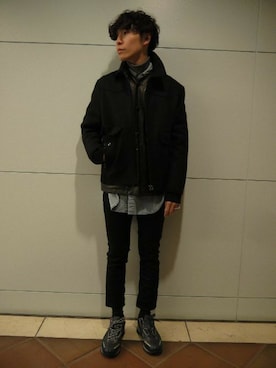 「DISCOVERED（ディスカバード）のアイテム」を使った、fujisakiさん（メンズ・172cm）の冬コーディネート