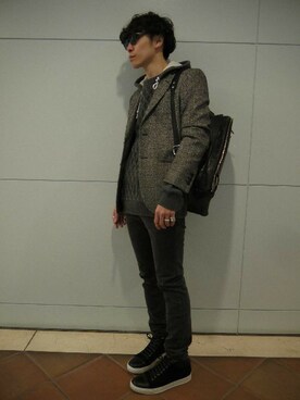 「PATRICK STEPHAN（パトリックステファン）のアイテム」を使った、fujisakiさん（メンズ・172cm）の冬コーディネート