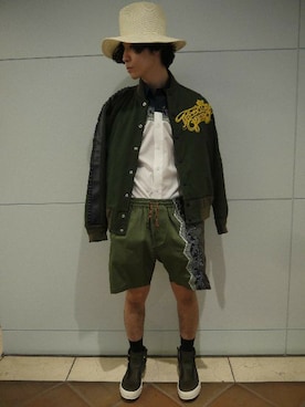 「yoshiokubo（ヨシオクボ）のアイテム」を使った、fujisakiさん（メンズ・172cm）の春コーディネート