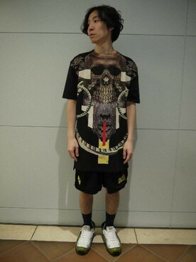 「MARCELO BURLON（マルセロ・バーロン）のアイテム」を使った、fujisakiさん（メンズ・172cm）の春コーディネート