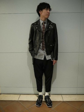 「yoshiokubo（ヨシオクボ）のアイテム」を使った、fujisakiさん（メンズ・172cm）の春コーディネート