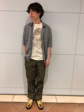 「STEPHAN SCHNEIDER（ステファンシュナイダー）のアイテム」を使った、fujisakiさん（メンズ・172cm）の春コーディネート
