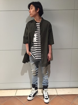 fujisakiさん（メンズ・172cm）の夏コーディネート