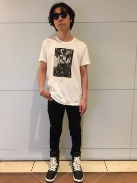 「BLANC..（ブラン）のアイテム」を使った、fujisakiさん（メンズ・172cm）の夏コーディネート