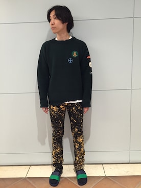 「RAF SIMONS（ラフシモンズ）のアイテム」を使った、fujisakiさん（メンズ・172cm）の夏コーディネート